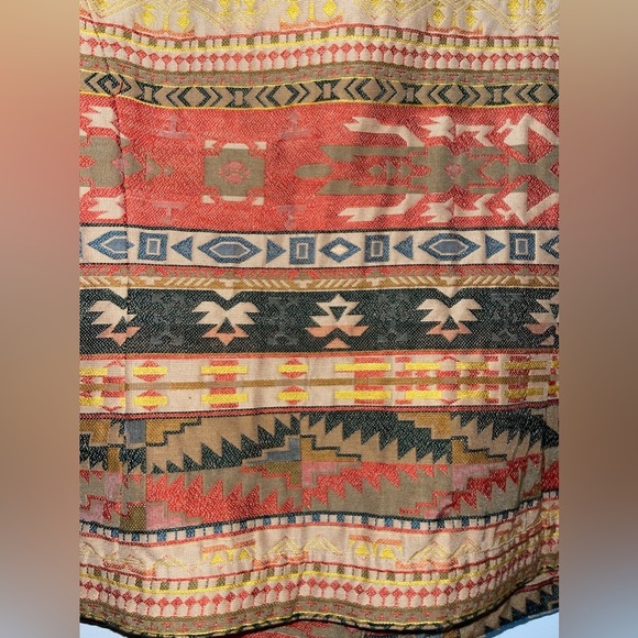 Chicos Cotton Blend Aztec Print Buttn Jacket - Picture 8 of 8